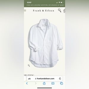 Frank and Eileen white denim button down